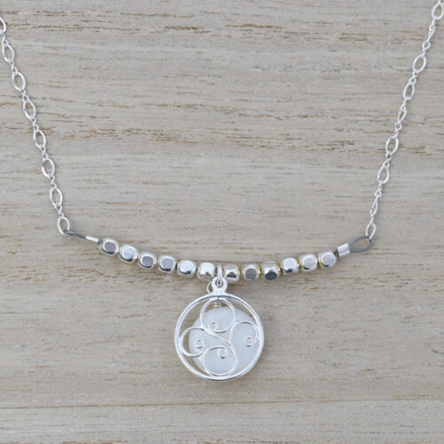 Sterling Silver and Shell Necklace