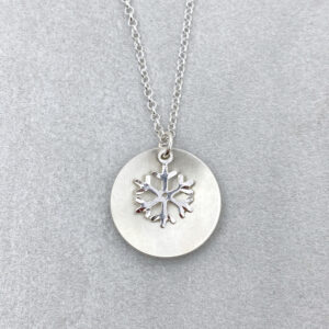 sterling silver snowflake necklace