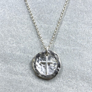 childrens silver cross necklace