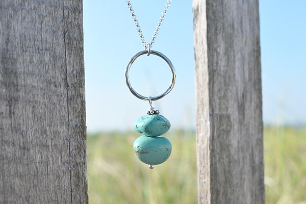 Sterling silver turquoise necklace