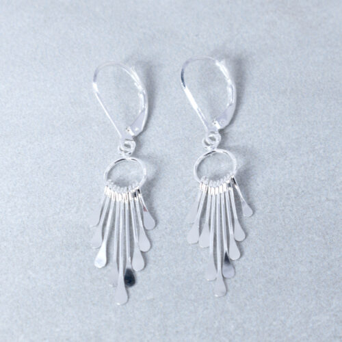 sterling silver fringe earrings