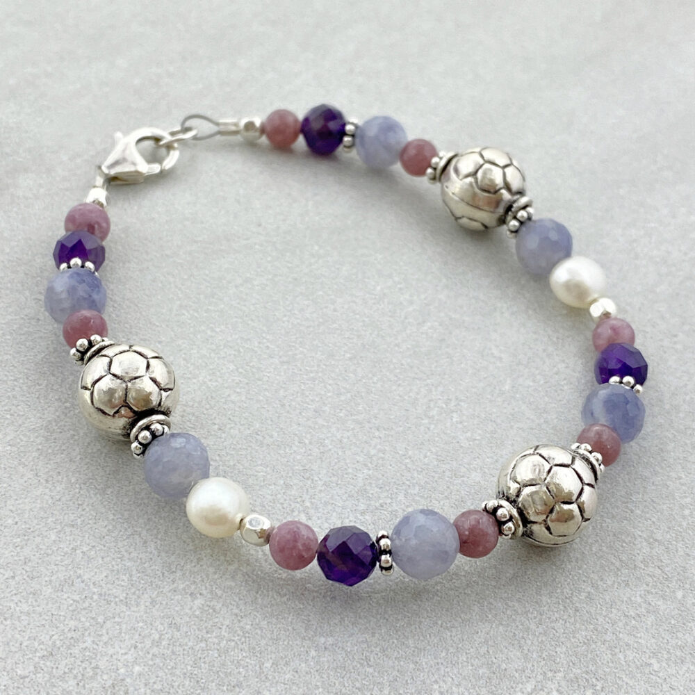 Amethyst Multi Gemstone Bracelet (RB156) - Image 2