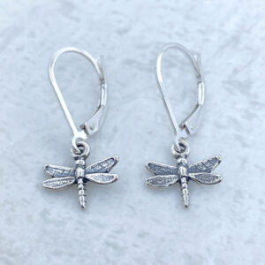 sterling silver dragonfly earrings