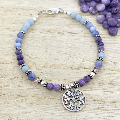 custom silver tree of life bracelet